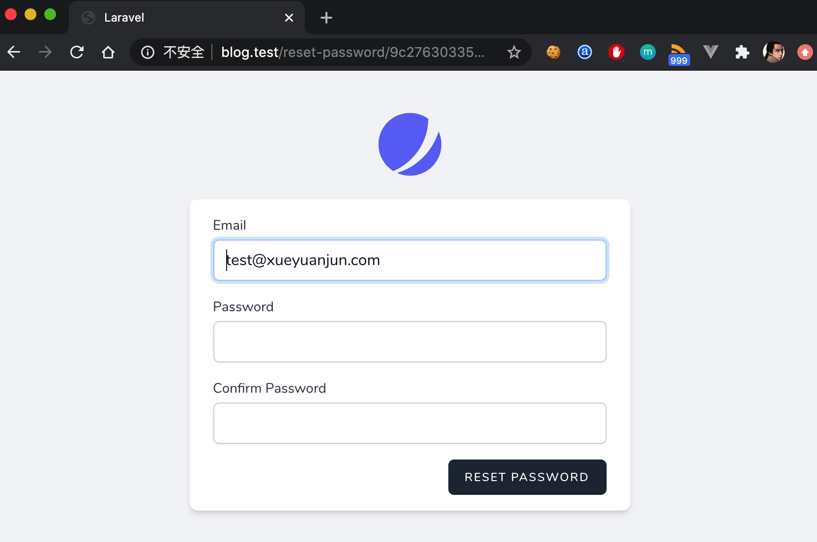 Laravel 8 Reset Password