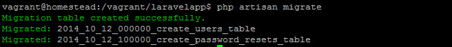 php artisan migrate