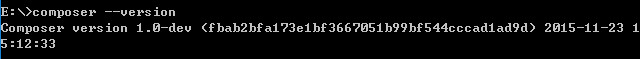 查看Composer安装版本