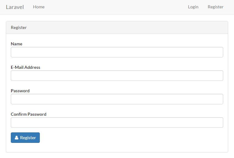 Laravel 5.2用户注册