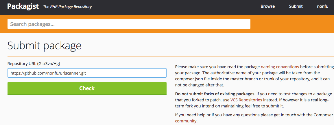 submit-to-packagist