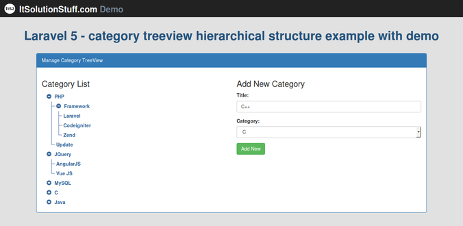 laravel-category-tree-view