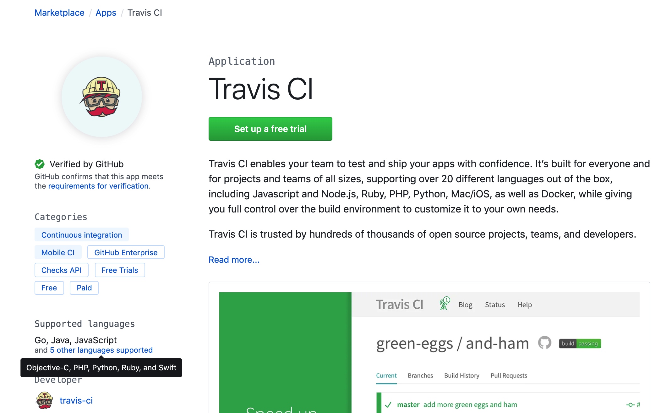 Github+TravisCI